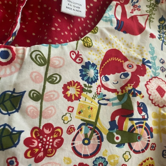 LITTLE MISS MARMALADE - MULTI-COLORED DRESS WITH BICYCLES - Picture 3 of 7